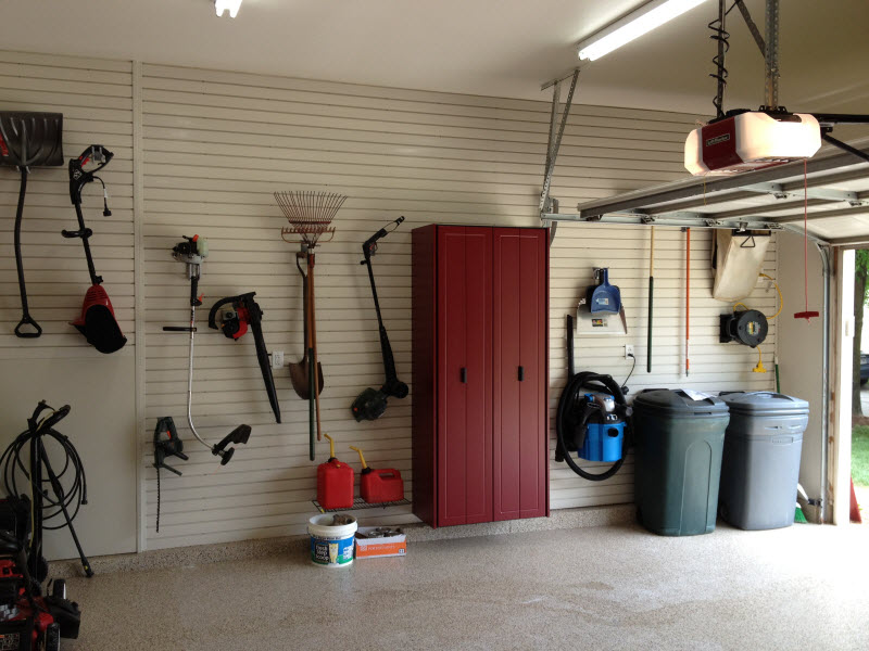 Blasdell NY - Slatwall and a Garage Storage Cabinet